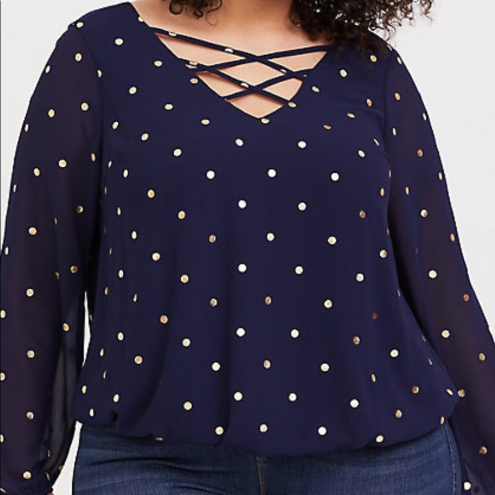 Plus size Torrid chiffon blouse
